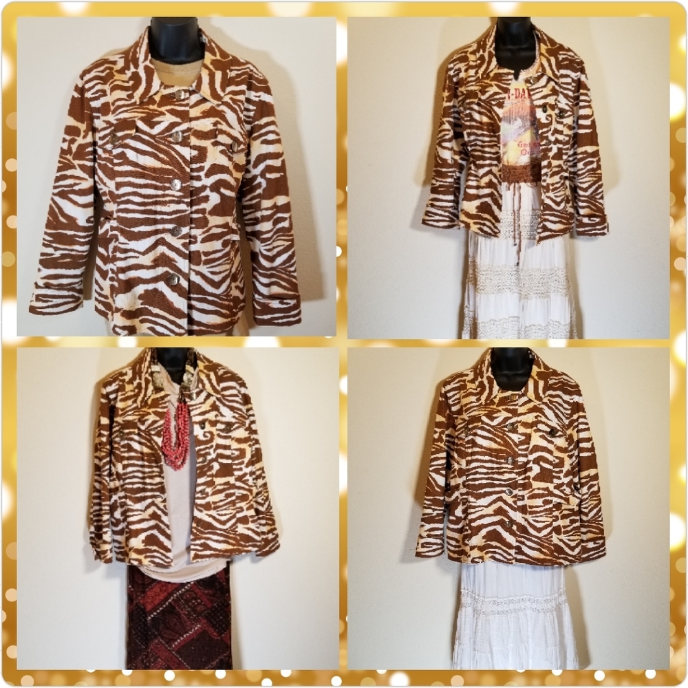 Just B Linen Cotton Denim Jacket, XL - Picture 3 of 8